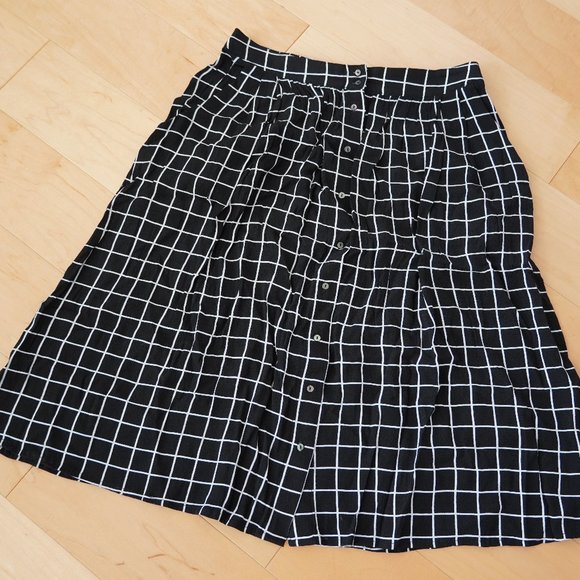 Forever 21 Windowpane Skirt - Picture 1 of 2